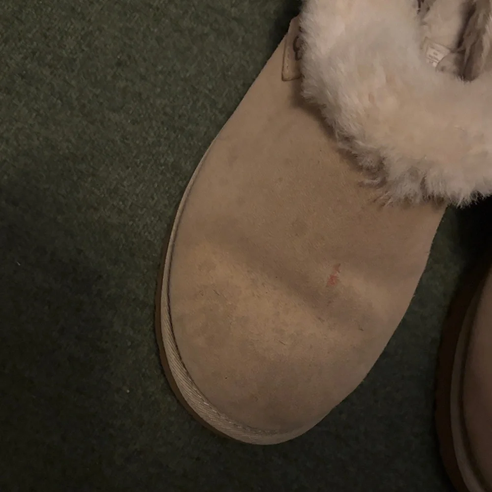 UGG Beige Slippers with Plush Lining - Picture 9 of 13